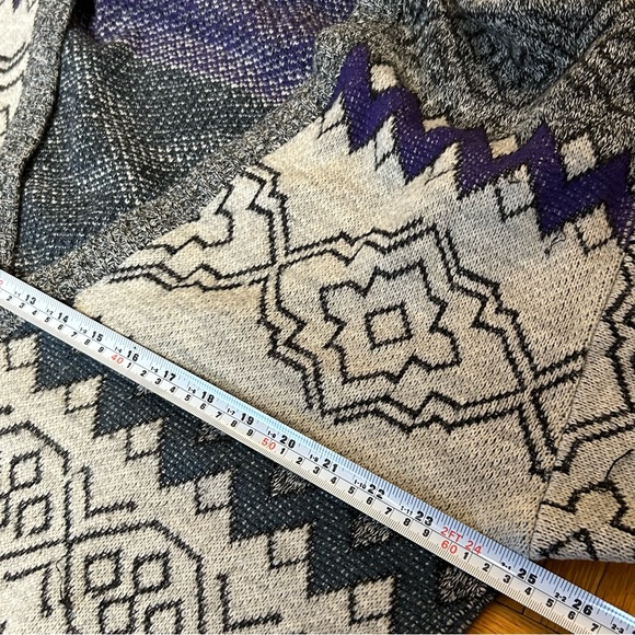 Serve Saint Yves Cardigan Purple Green Gray Stripes Men’s Large - Picture 4 of 5